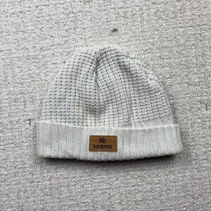 Tentree Organic Cotton Patch Knit Cozy Beanie Winter One Size White Read